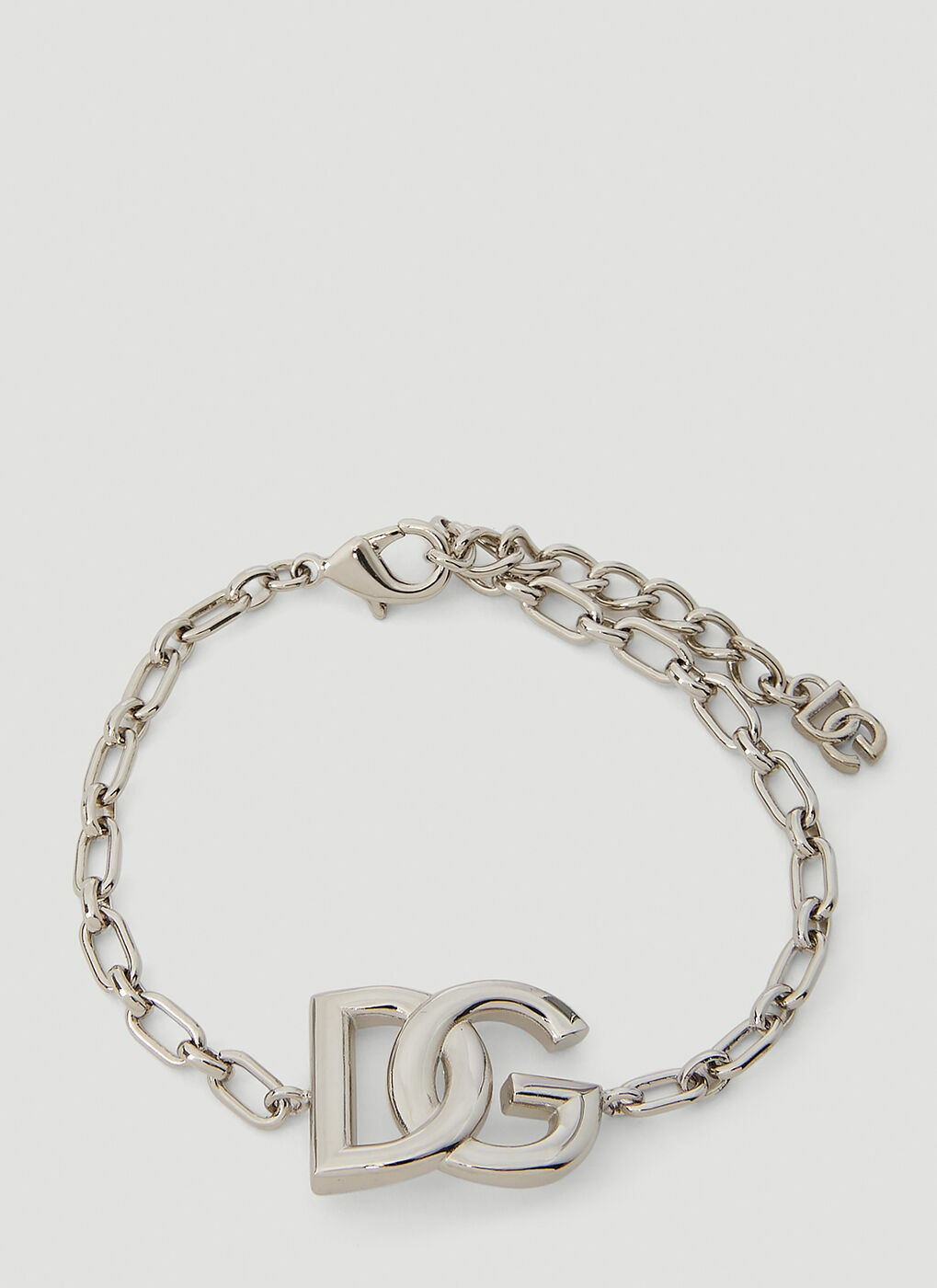 Dolce & Gabbana - Logo Plaque Bracelet in Silver Dolce & Gabbana