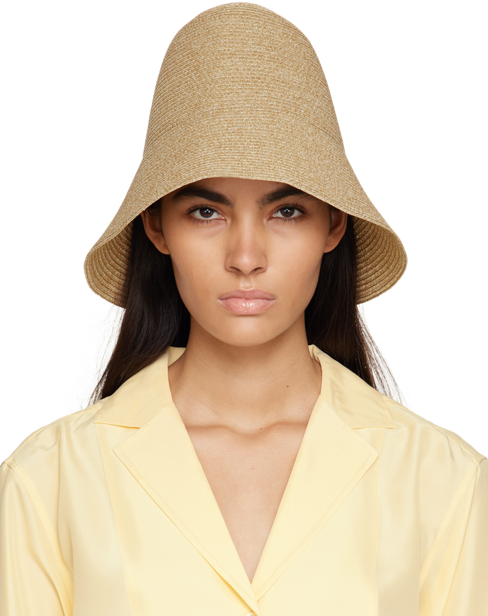 Totême Tan Paper Straw Beach Hat Toteme