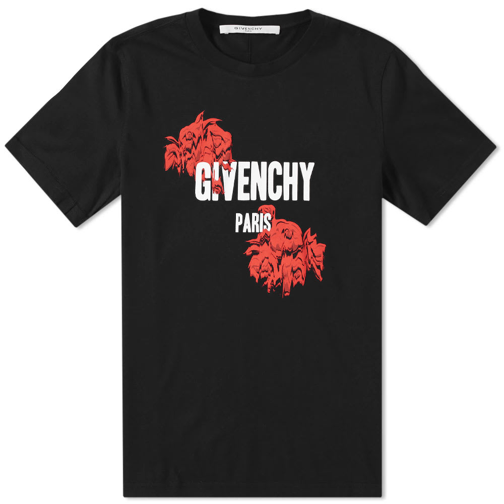 givenchy rose t shirt