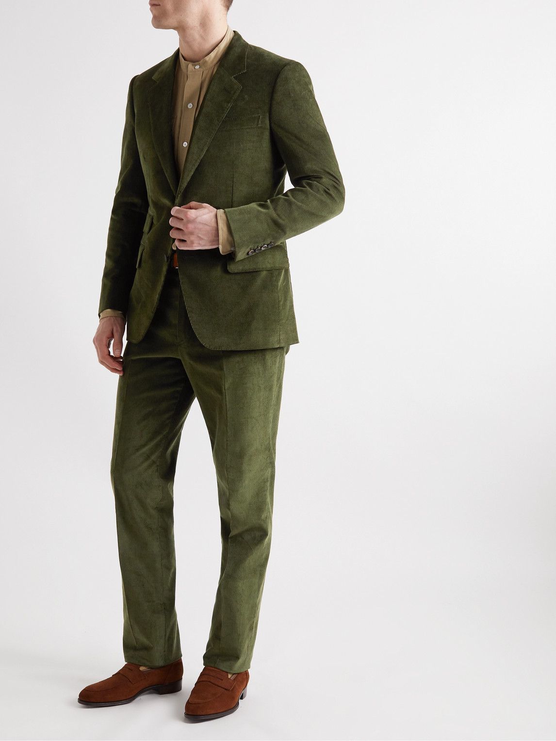 Kingsman - Harry Slim-Fit Cotton and Cashmere-Blend Corduroy Suit ...
