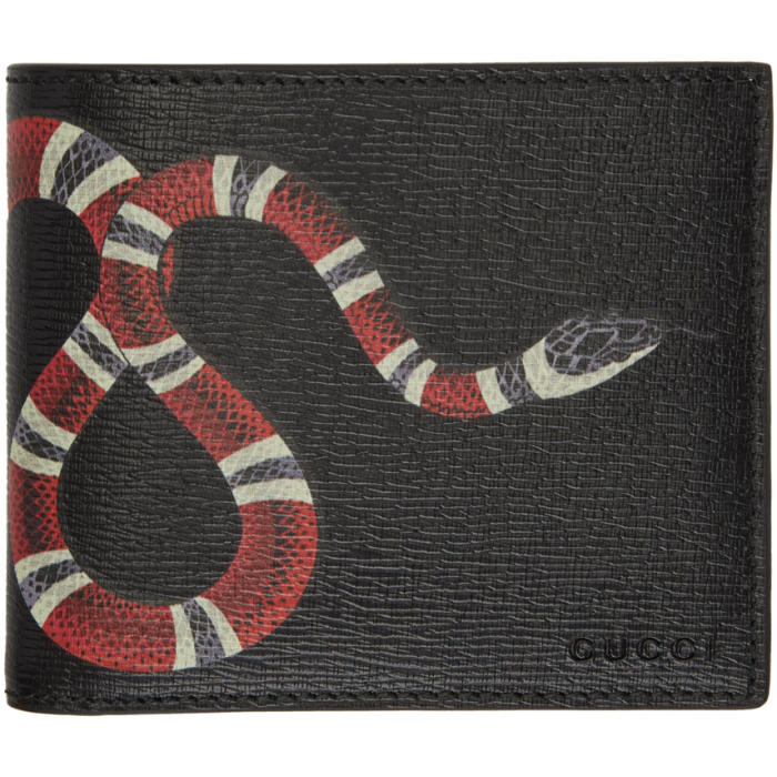 gucci snake bifold wallet