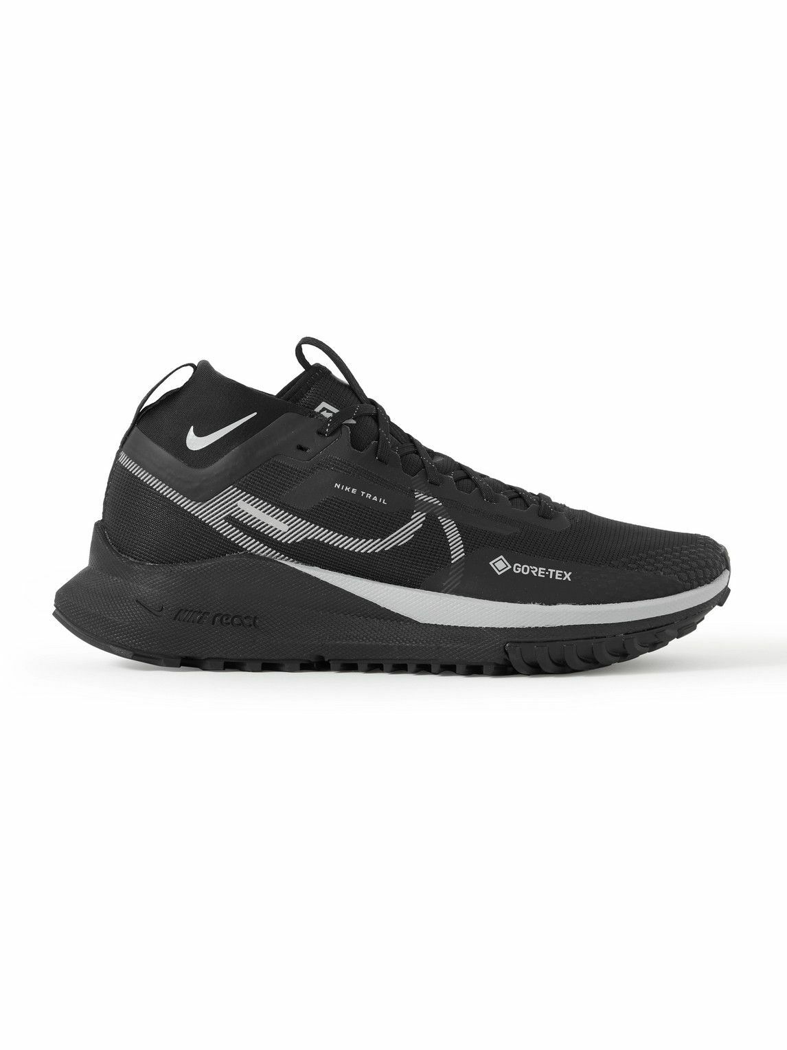 Nike Running - React Pegasus Trail 4 GORE-TEX Mesh Running Sneakers ...