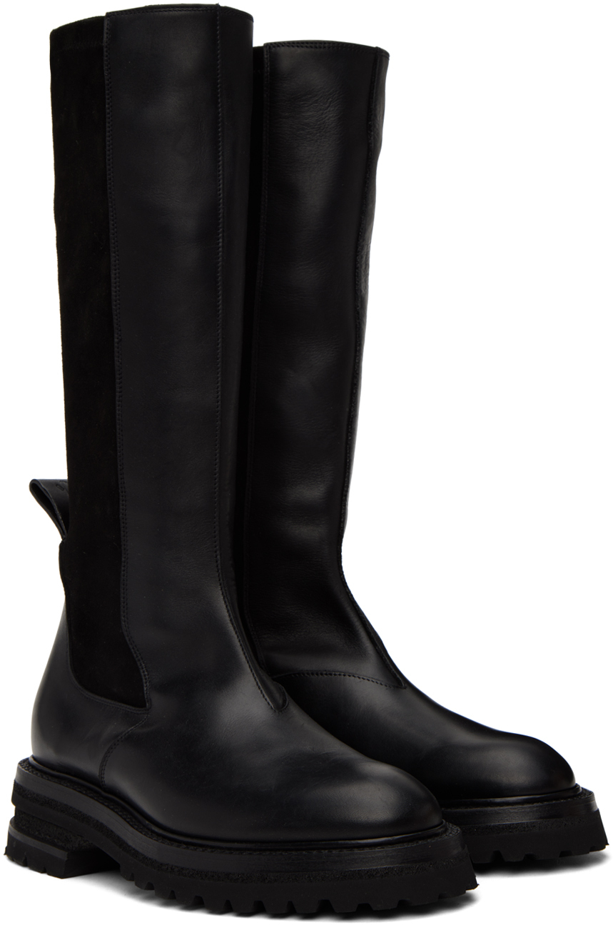 ADYAR SSENSE Exclusive Black Lancer Boots ADYAR