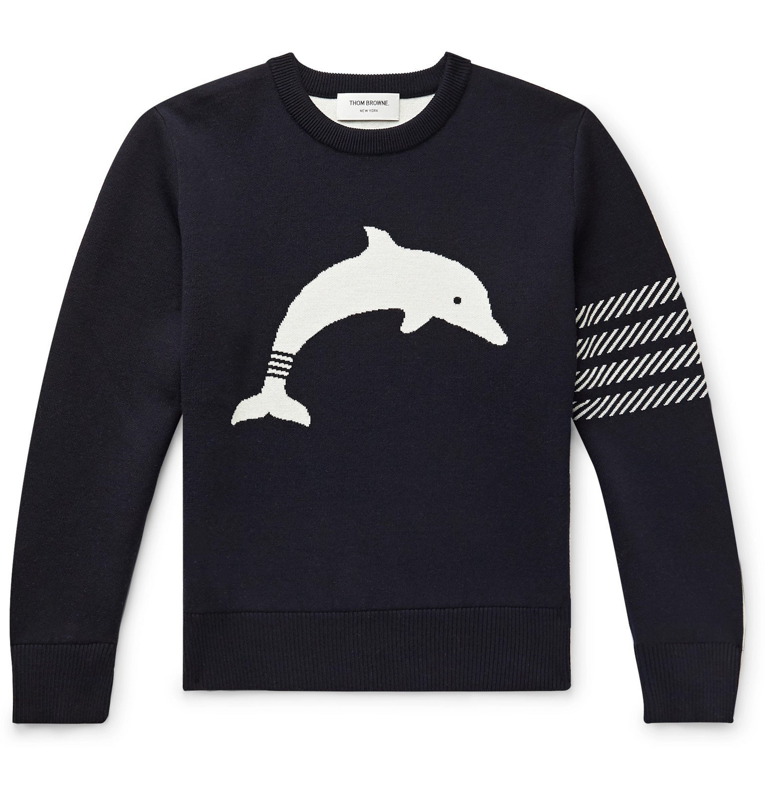 thom browne dolphin sweater