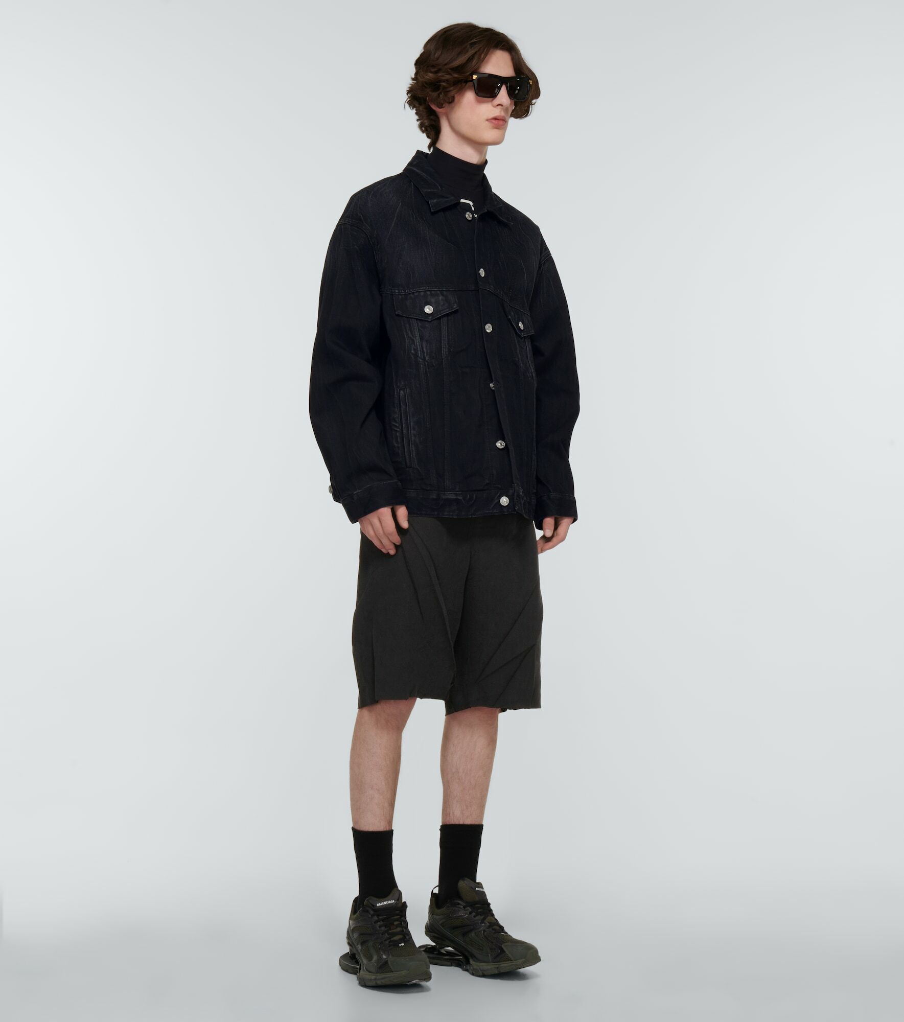 Balenciaga - Linen mid-rise shorts Balenciaga