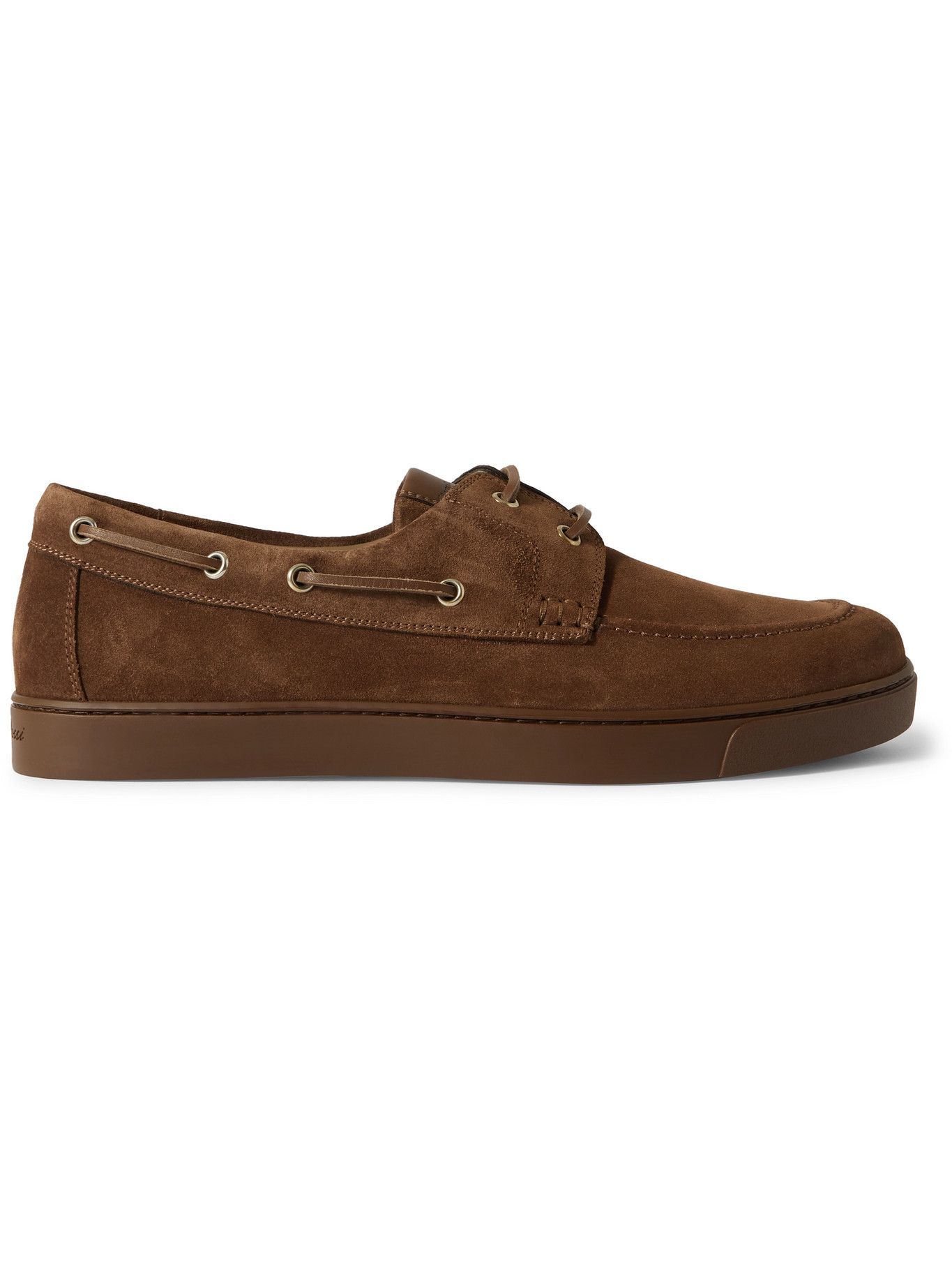 Gianvito Rossi - Suede Boat Shoes 