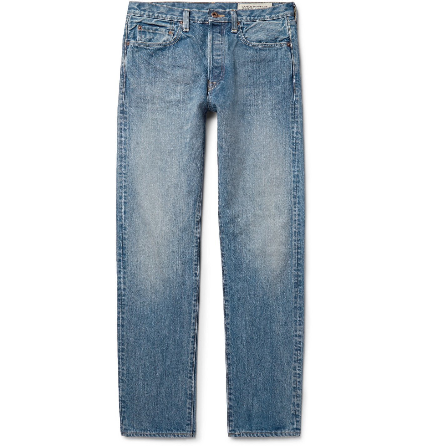 KAPITAL - Monkey Cisco Distressed Denim Jeans - Blue KAPITAL