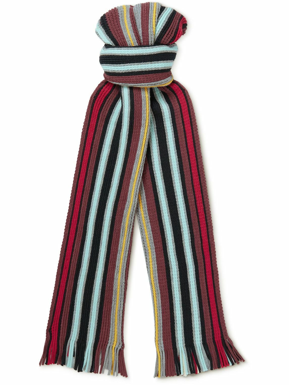 Photo: Missoni - Fringed Striped Wool Scarf