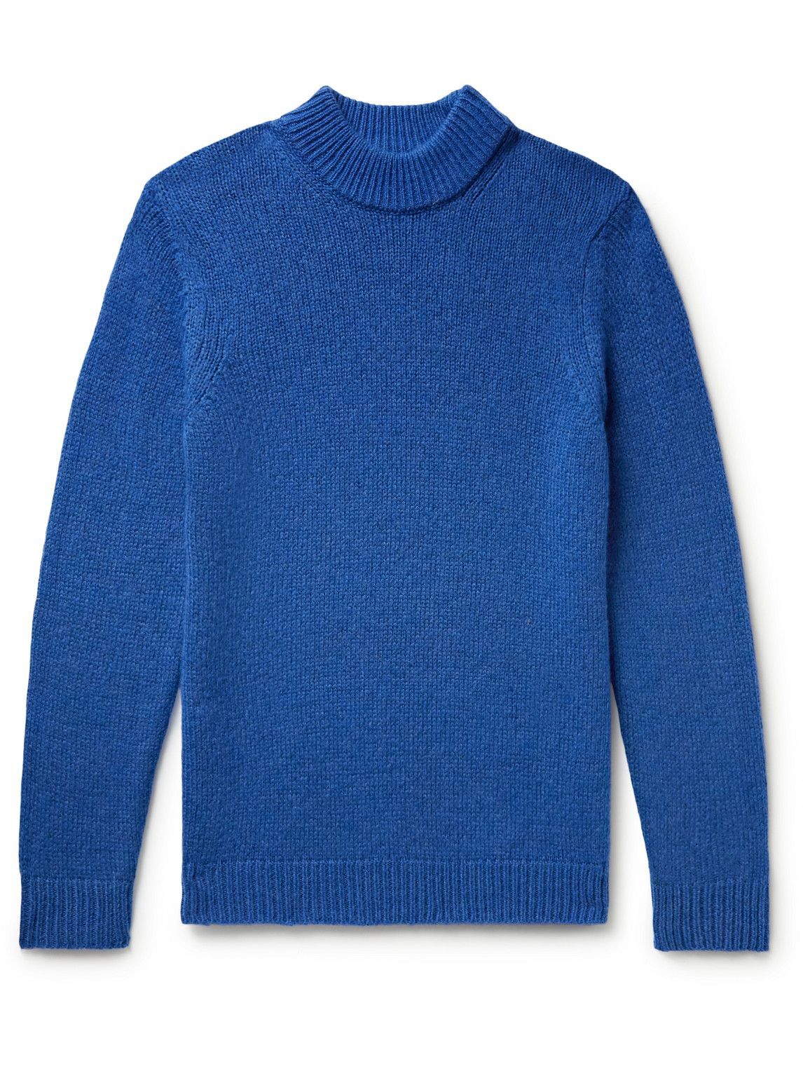 NN07 - Nick Wool-Blend Mock-Neck Sweater - Blue NN07