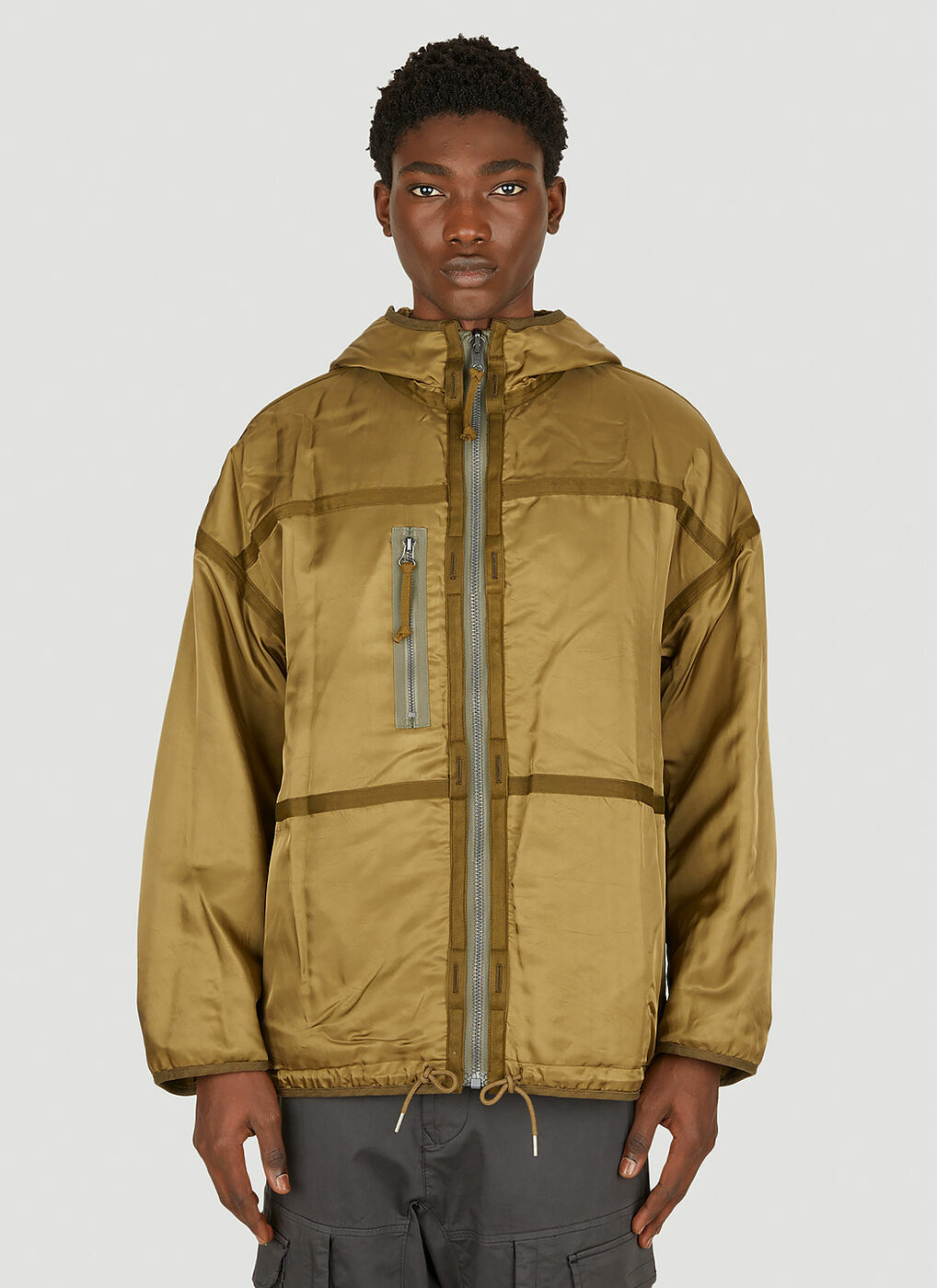 Reversible Greely Combat Parka Jacket in Khaki Visvim