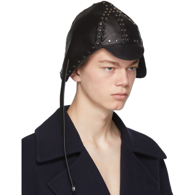 Loewe Black Biker Cap Loewe
