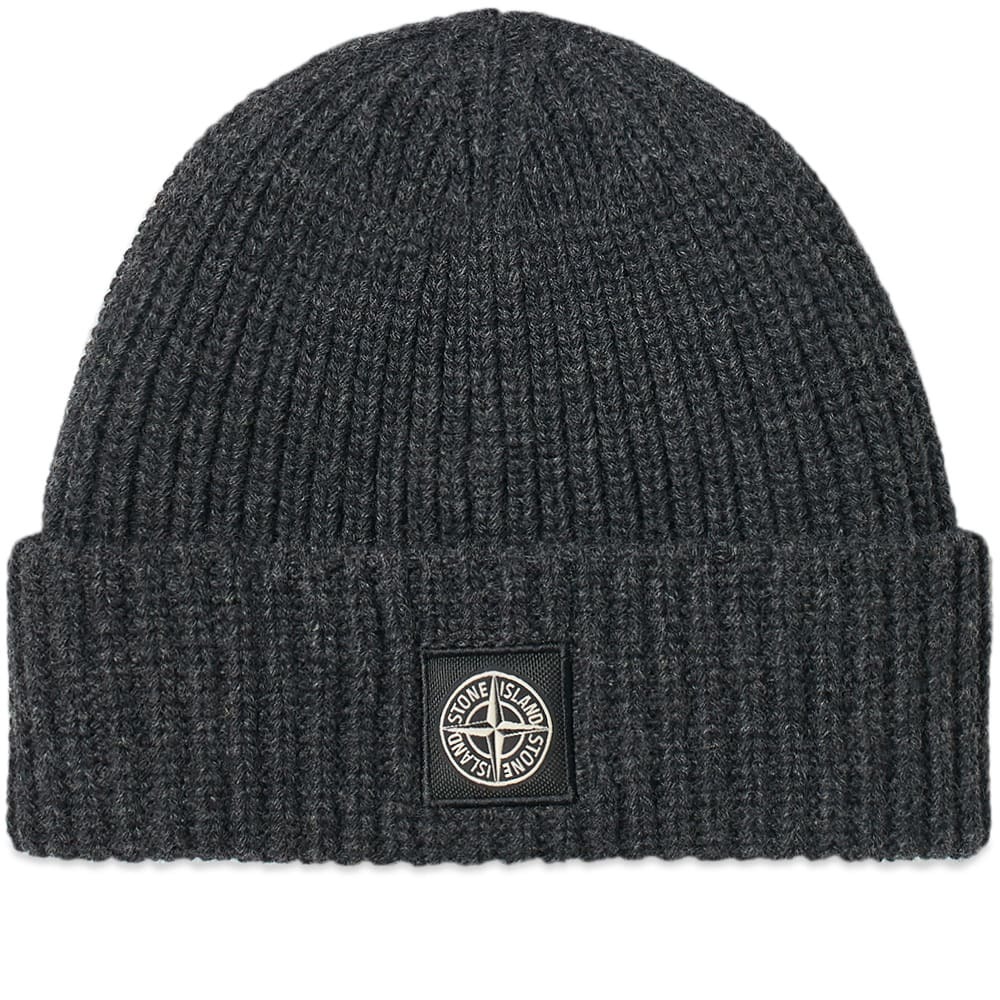 Stone Island Wool Patch Logo Beanie 