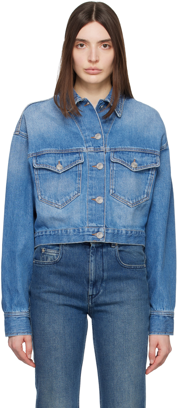 Isabel Marant Etoile Blue Tadia Denim Jacket Isabel Marant Etoile