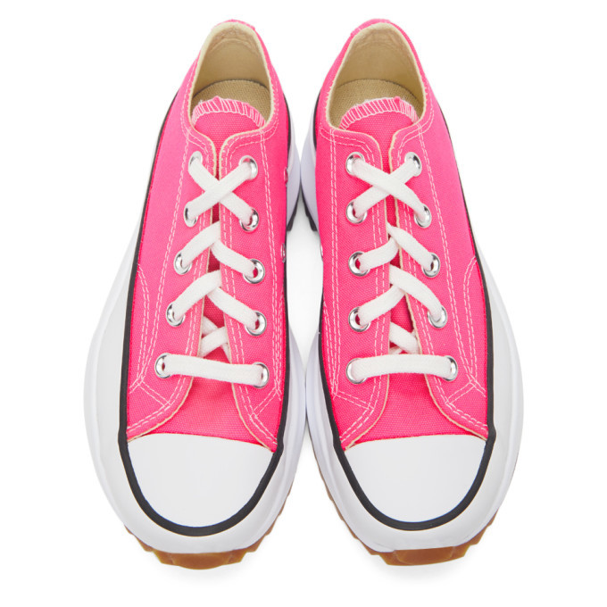 converse run star hike low pink