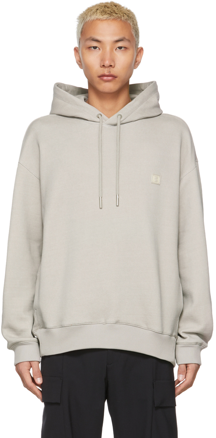 Solid Homme Taupe Logo Hoodie Solid Homme