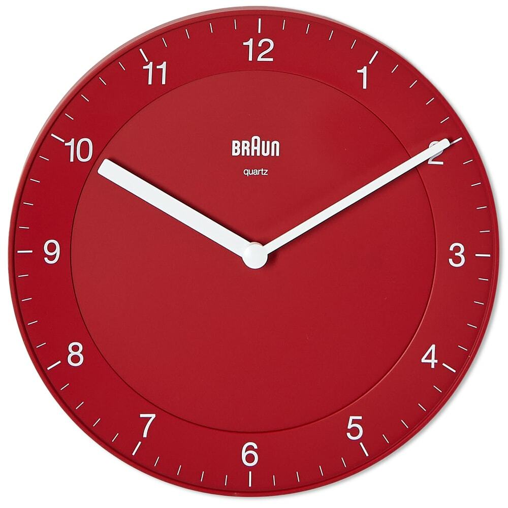 Photo: Braun BC06 Wall Clock in Red