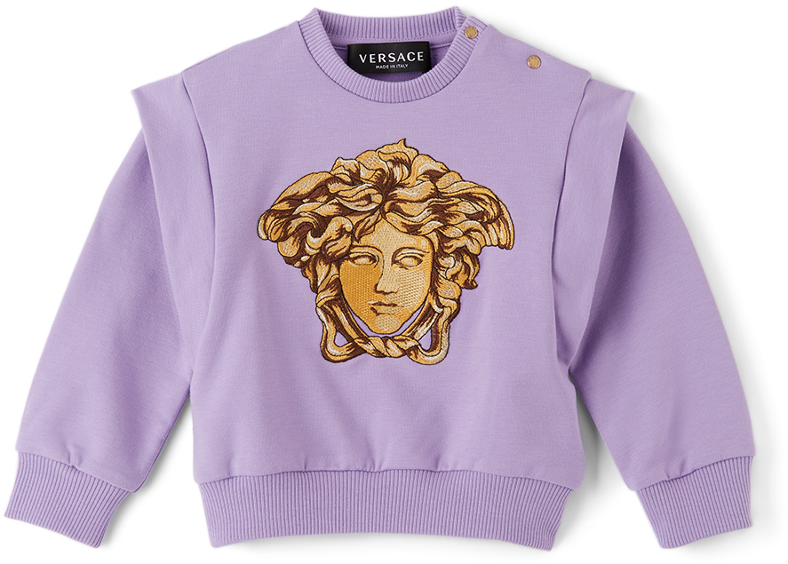 Versace Baby Purple Medusa Sweatshirt Versace