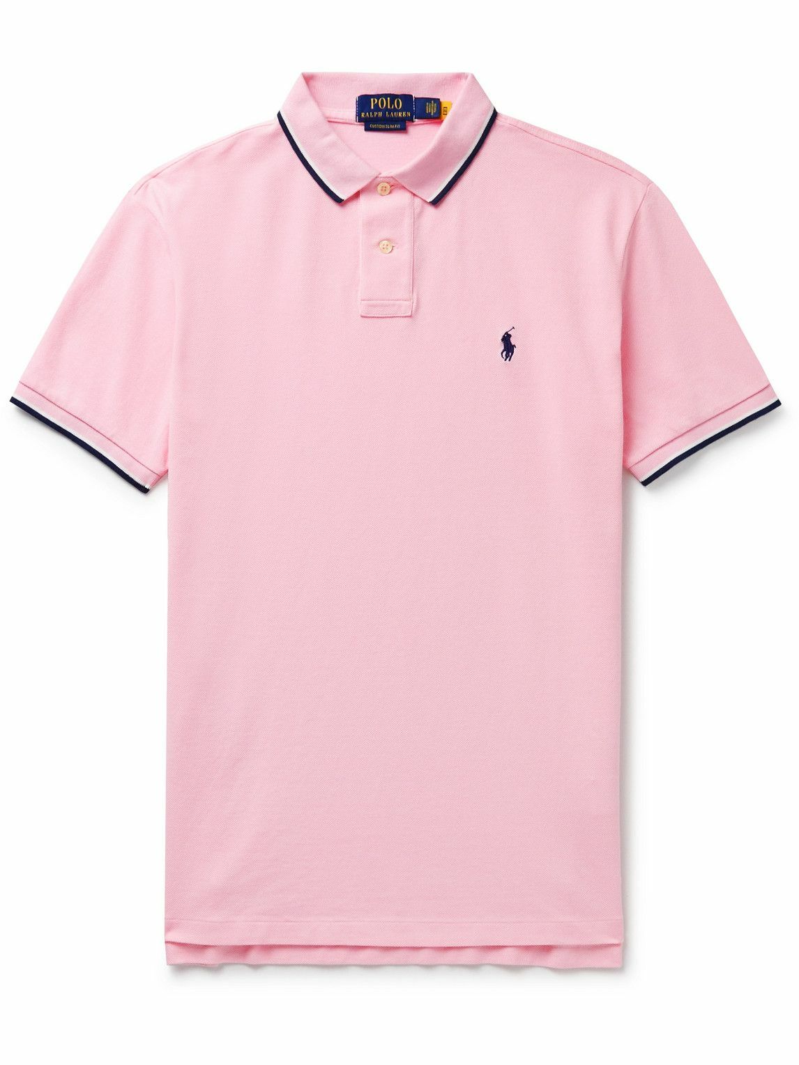 Polo Ralph Lauren - Slim-Fit Cotton-Piqué Polo Shirt - Pink Polo Ralph ...