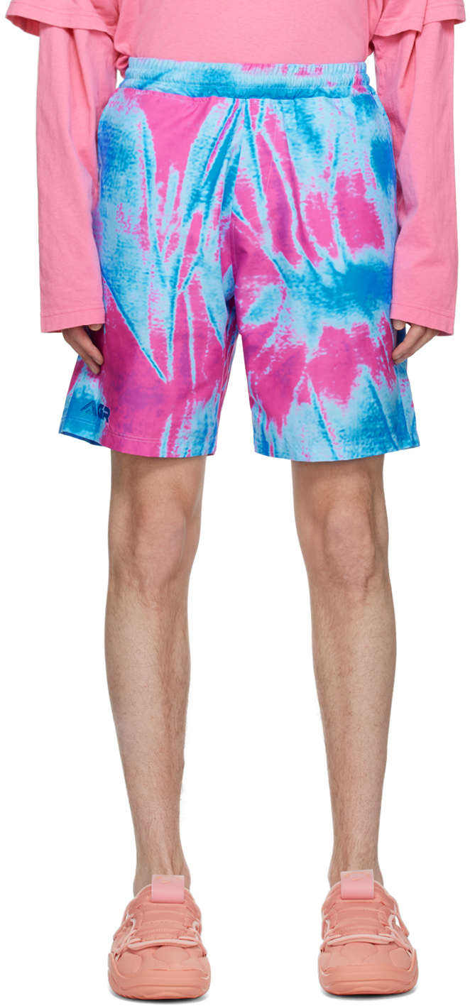 AGR Pink & Blue Pattern Swim Shorts