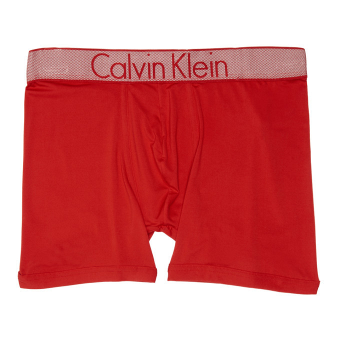 Calvin Klein Underwear Red Customized Micro Boxer Briefs Calvin Klein ...
