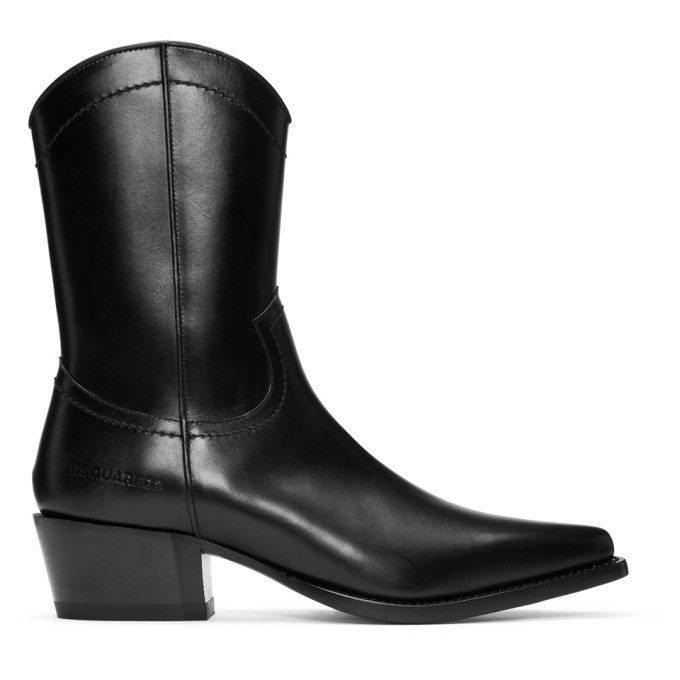 dsquared2 black boots