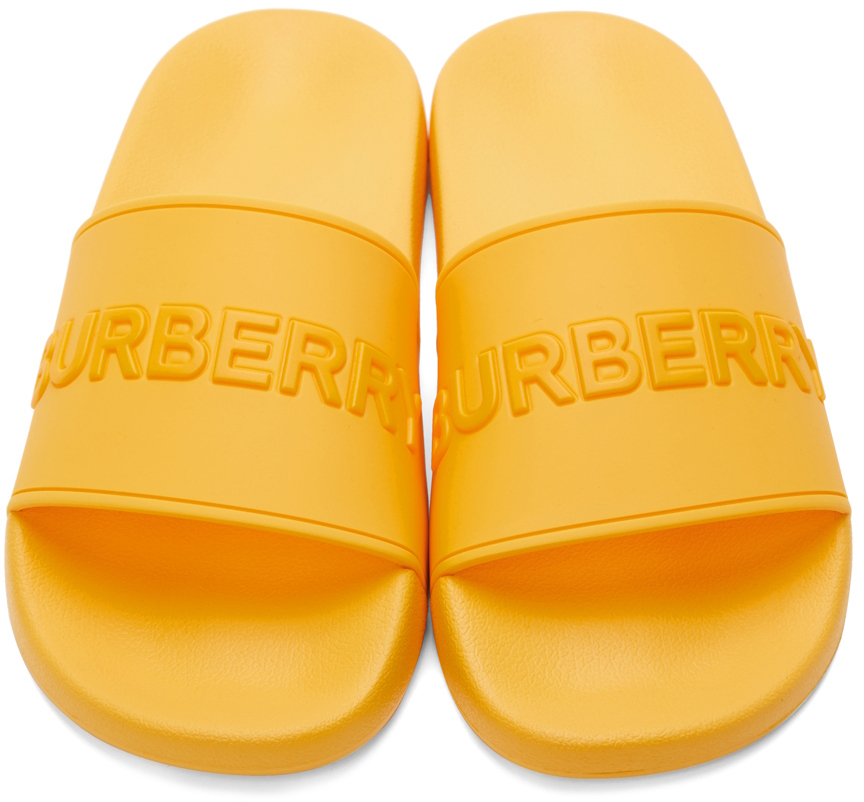 Burberry Embossed Logo Slides Burberry