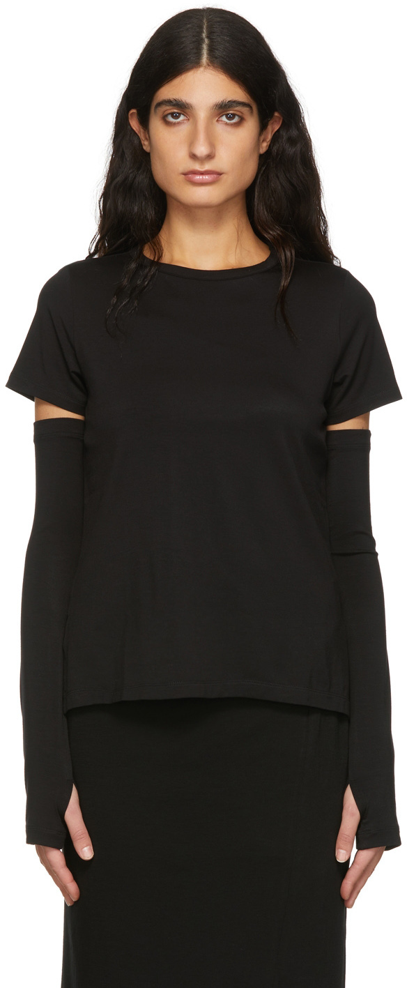 Yohji Yamamoto Black Cellulose T-Shirt Yohji Yamamoto