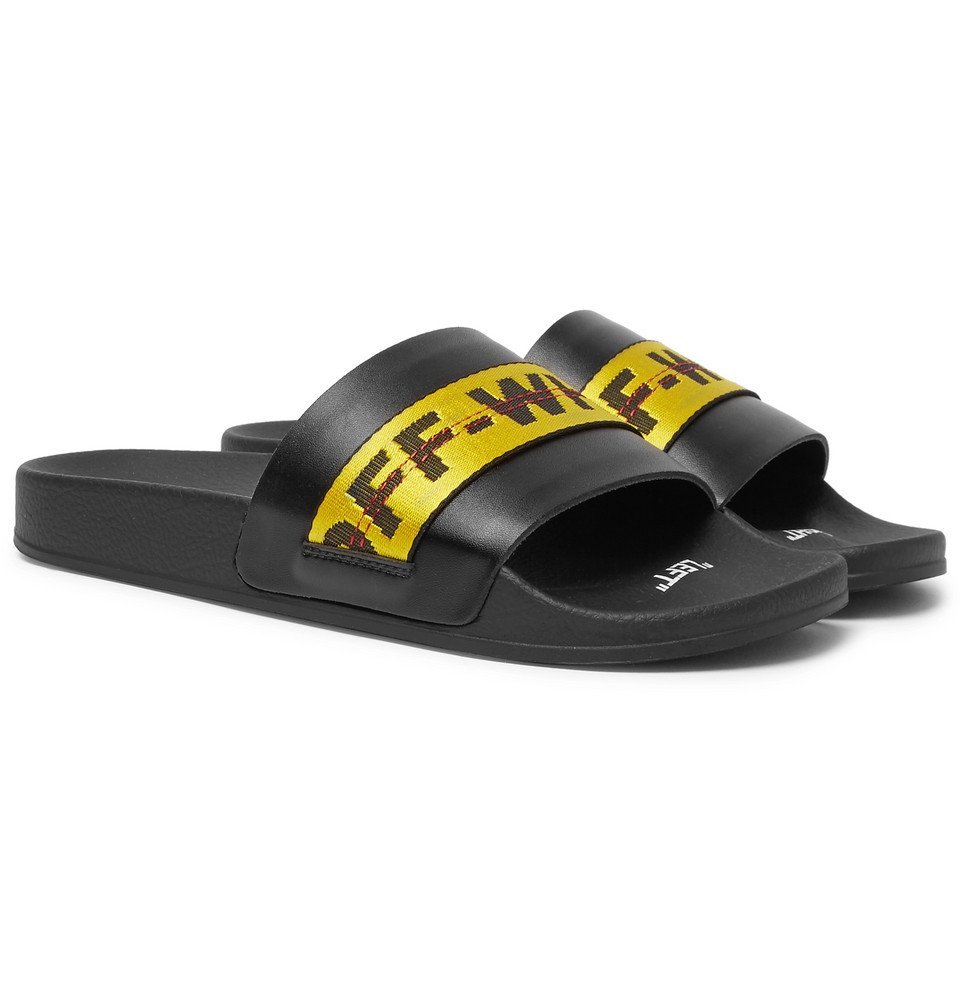 off white slides outfit