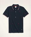 Brooks Brothers Men's Men's Lunar New Year Cotton Pique Embroidered Rabbit Polo Shirt | Navy