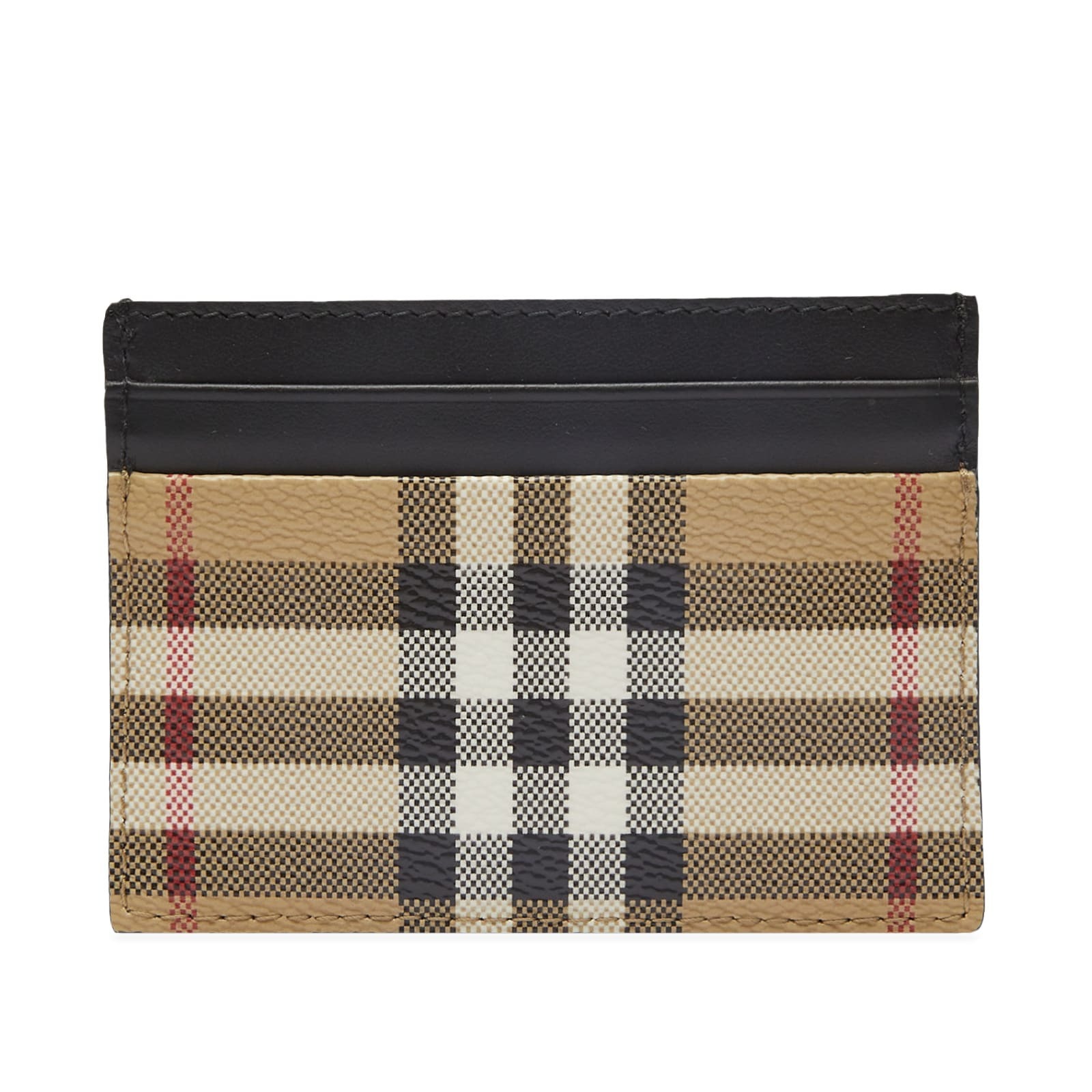 Burberry Men's Sandon Check Card Holder in Archive Beige Burberry