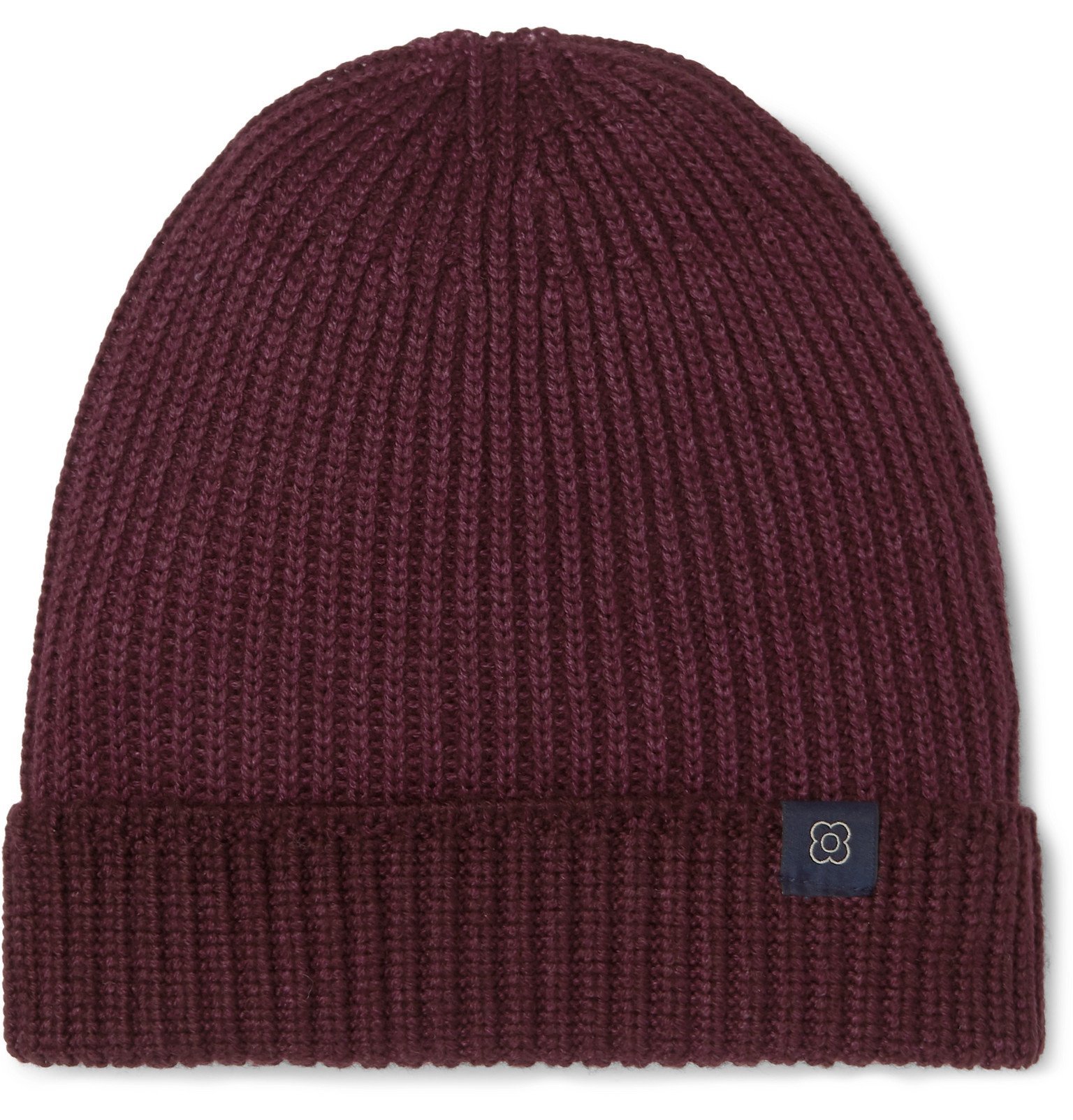 burgundy wool beanie