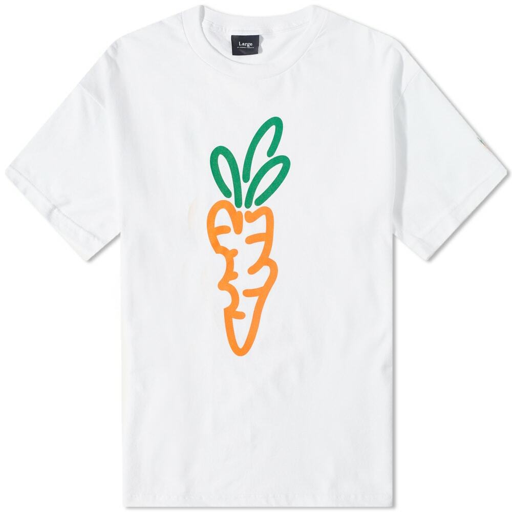 Carrots by Anwar Carrots Men's Signature Carrot TShirt in White