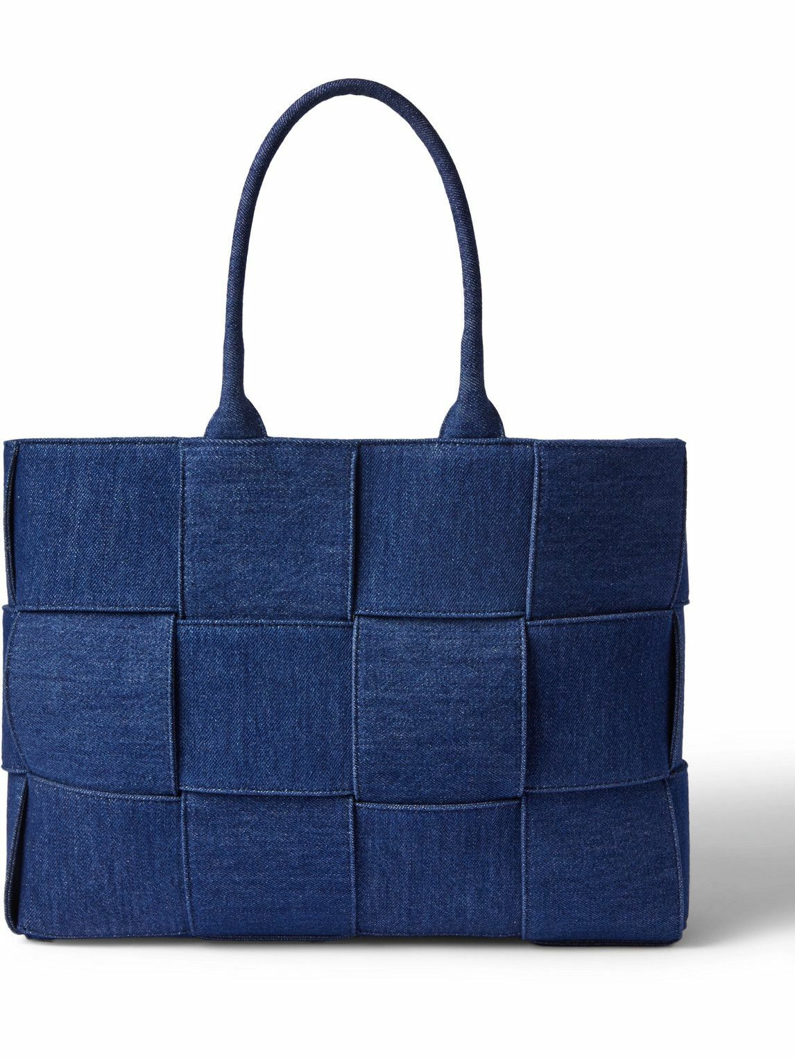 Bottega Veneta - Intrecciato Denim Tote Bag - Blue Bottega Veneta