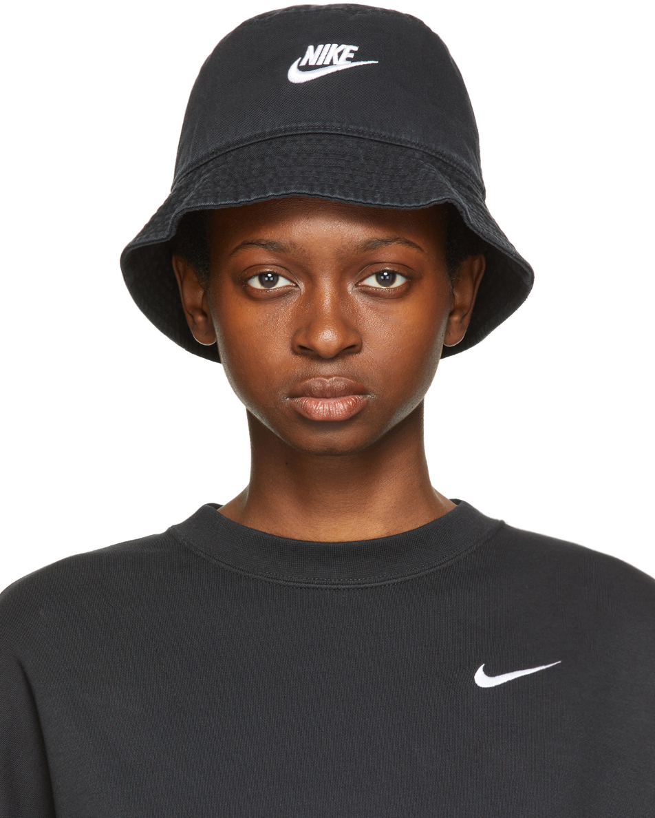Nike Black Mesh Sportswear Bucket Hat Nike