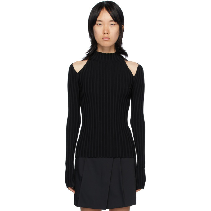 Helmut Lang Black Cutout Pullover 