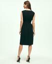Brooks Brothers Women's Belted Crepe Dress | Black