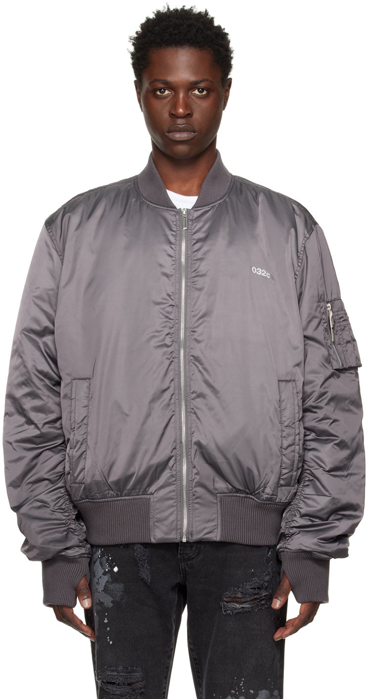032c Gray The Grosse Freiheit Bomber Jacket 032c 032c-gray-the-grosse-freiheit-bomber-jacket-032c
