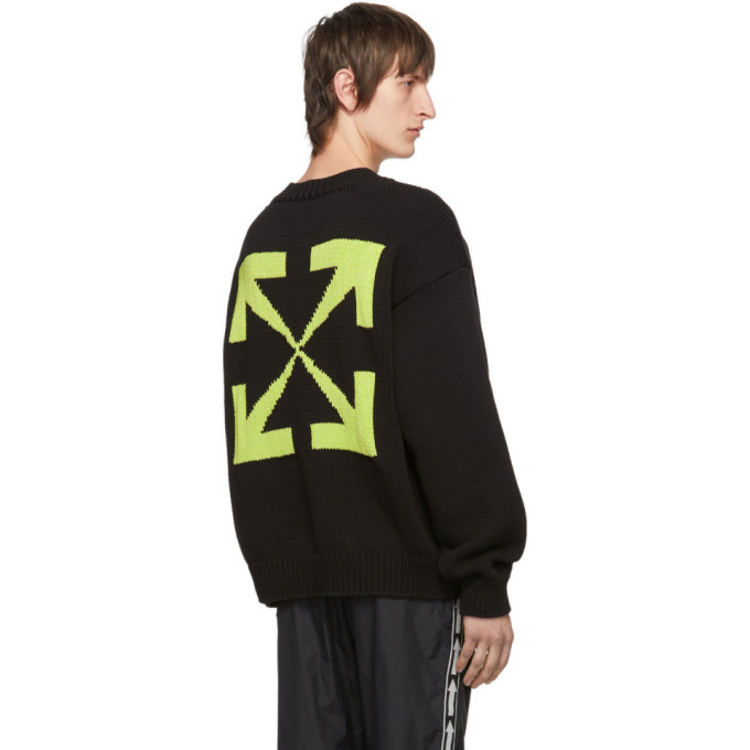 Off-White Black and Green Harry The Rabbit Sweater Off-White