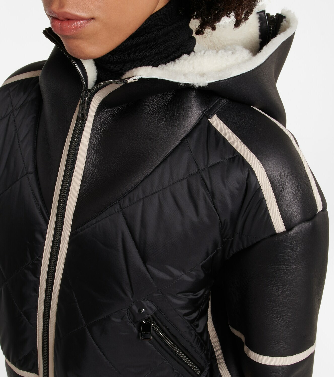 Bogner - Lomi shearling-lined leather jacket Bogner