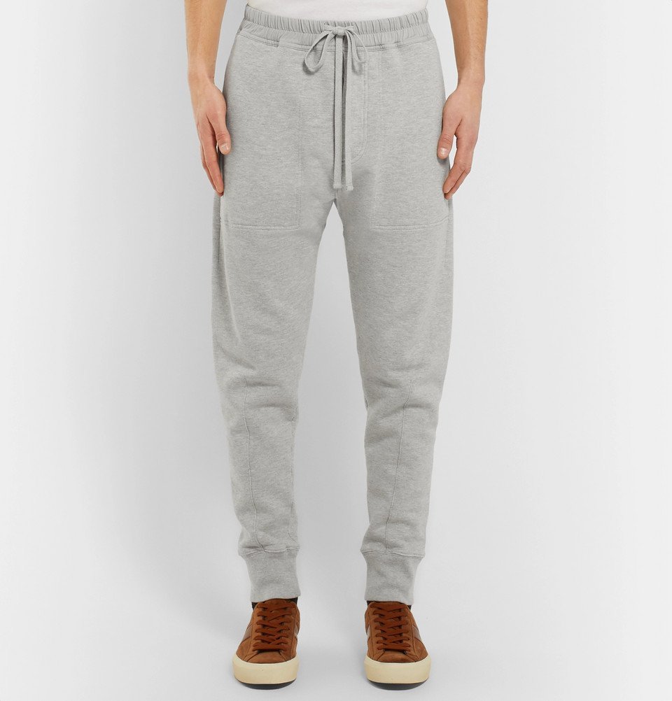 TOM FORD - Slim-Fit Tapered Loopback Cotton-Jersey Sweatpants - Men ...