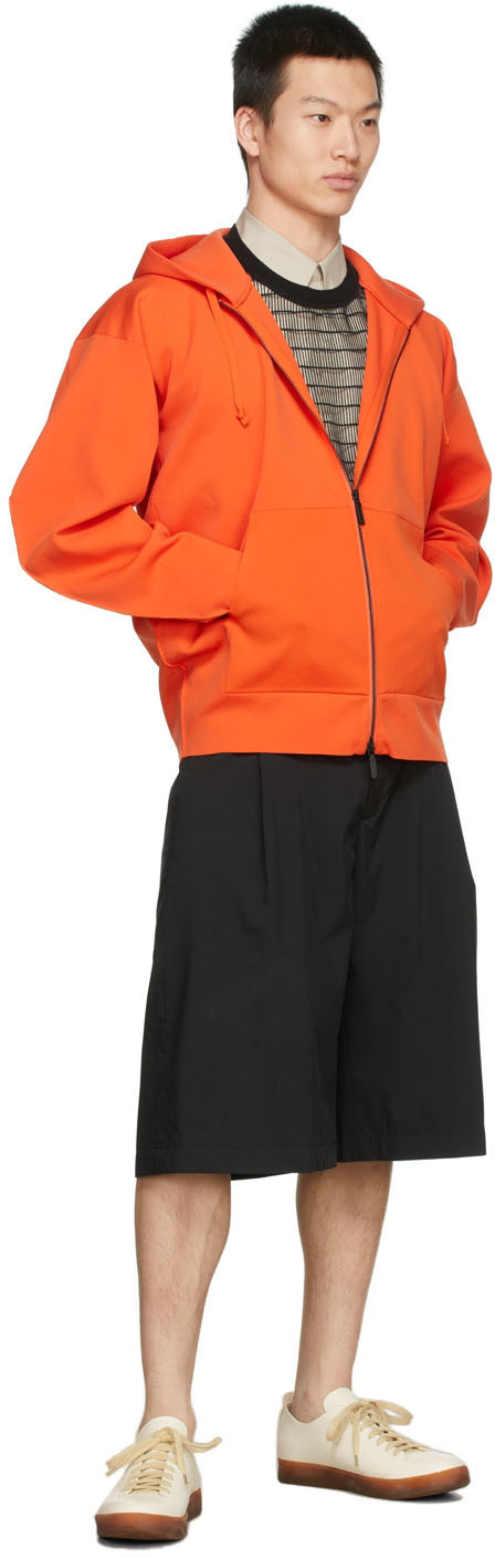 Rito Structure Orange Recycled Zip Hoodie rito structure