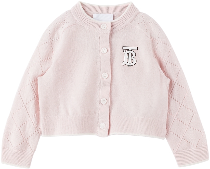 Burberry Baby Pink Button Cardigan Burberry