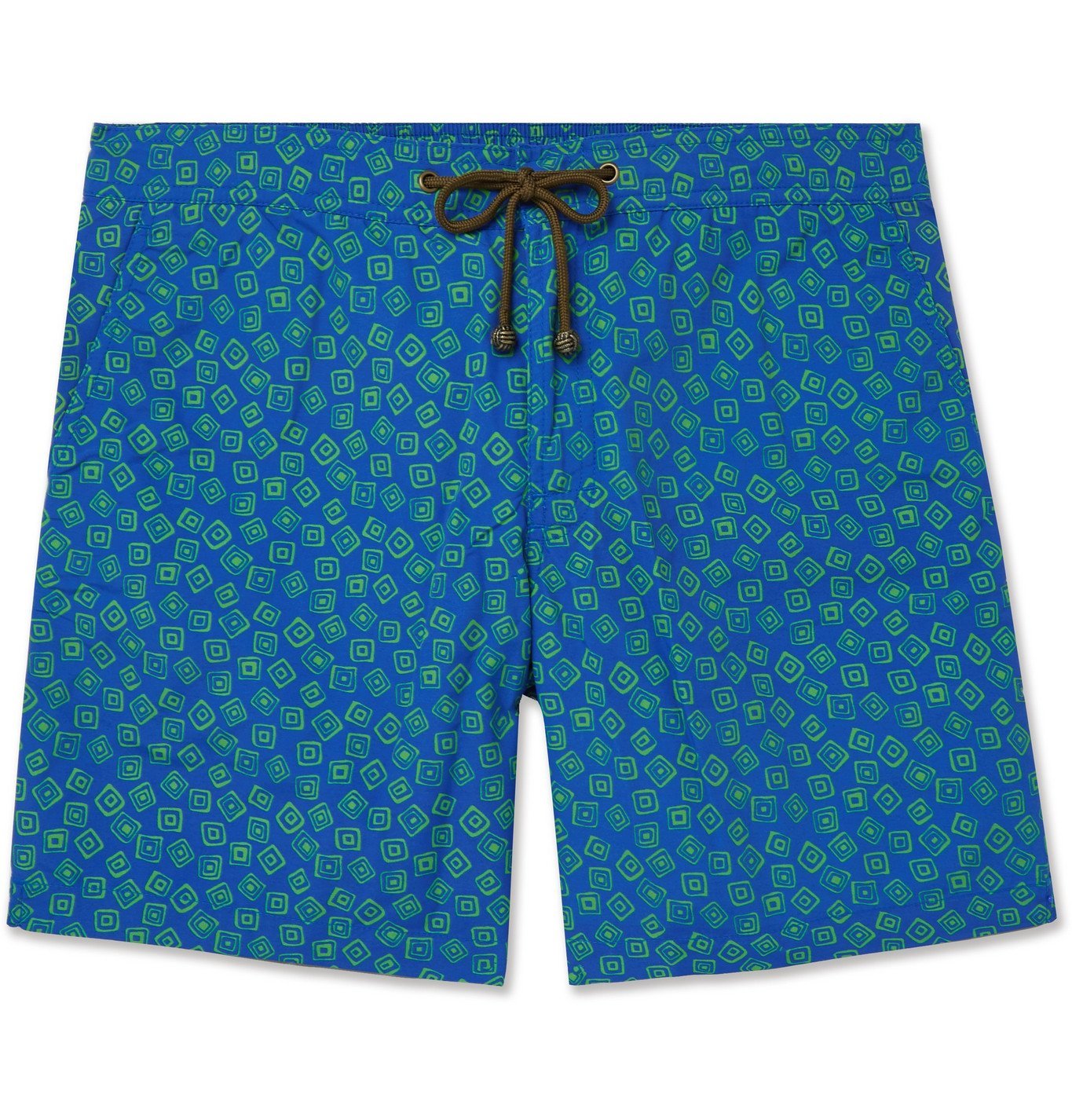 Thorsun - Charvet Mid-Length Printed Swim Shorts - Blue Thorsun