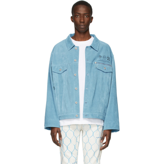 blue off white jacket