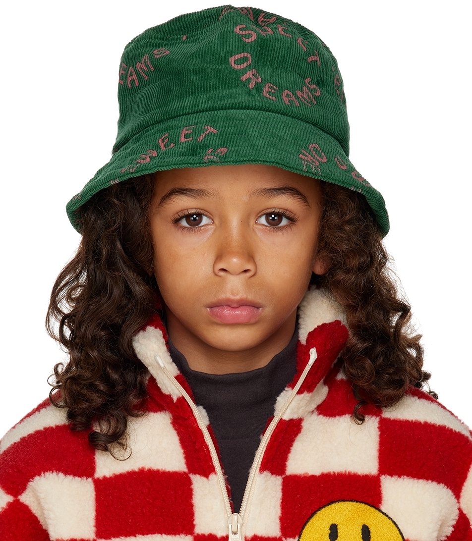 Jellymallow Kids Green 'Sweet Dreams' Bucket Hat Jellymallow