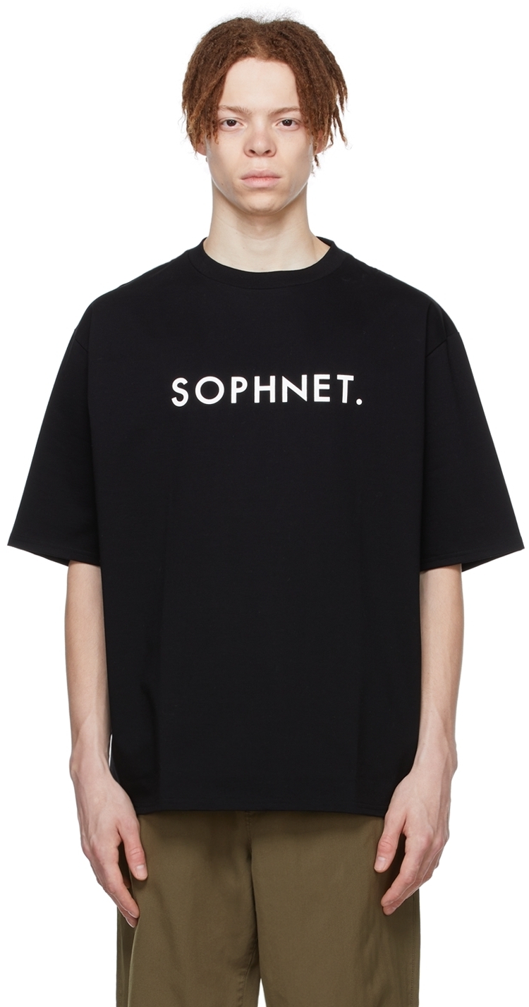 Photo: SOPHNET. Black Cotton T-Shirt