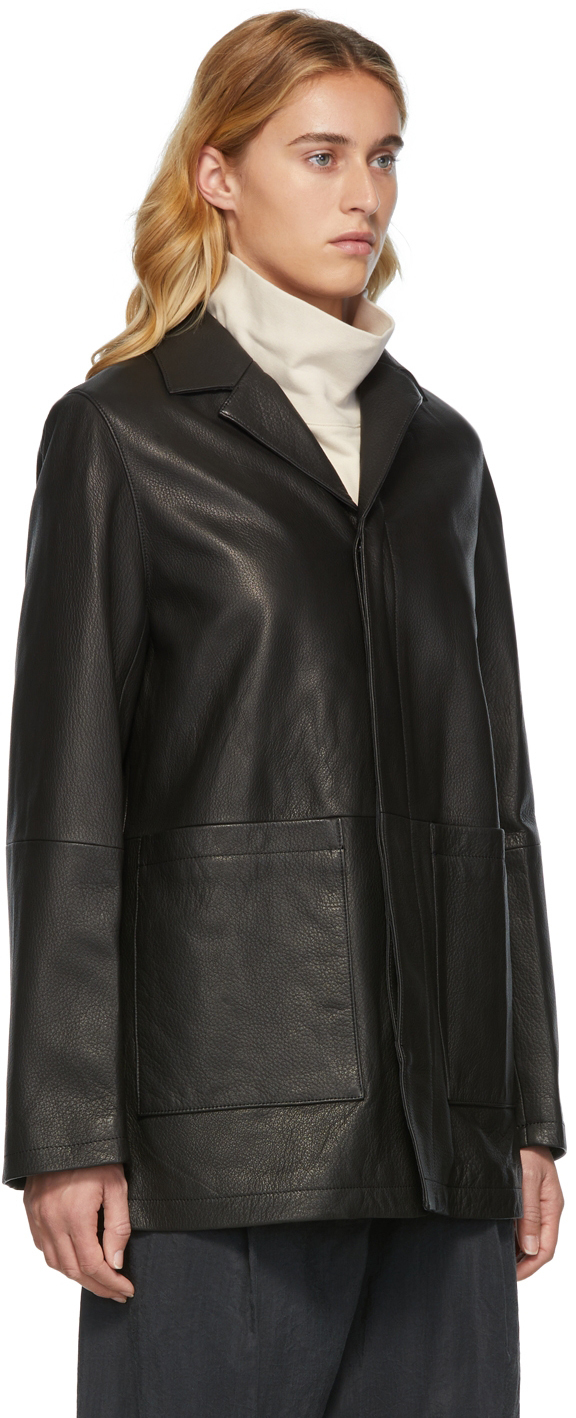 AURALEE Black Goatskin Jacket Auralee