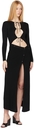 Aya Muse SSENSE Exclusive Black Knit Forio Bodysuit