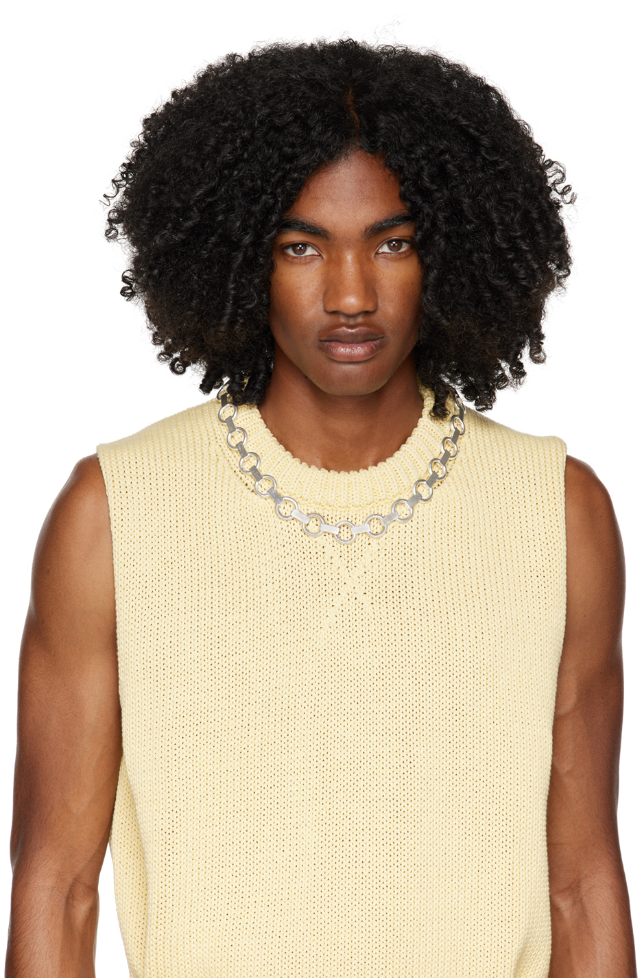 Jil Sander Silver New Chain Necklace Jil Sander