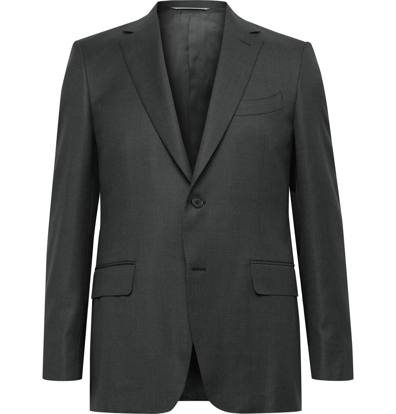 Photo: CANALI - Slim-Fit 130s Sharkskin Wool Suit Jacket - Gray